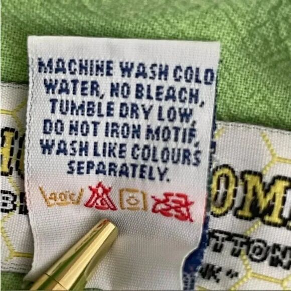 2 for $30 Honey Komb Vintage Kelly Lime Green Perma Shrunk Ezze Wear Cotton S/P - Picture 12 of 12